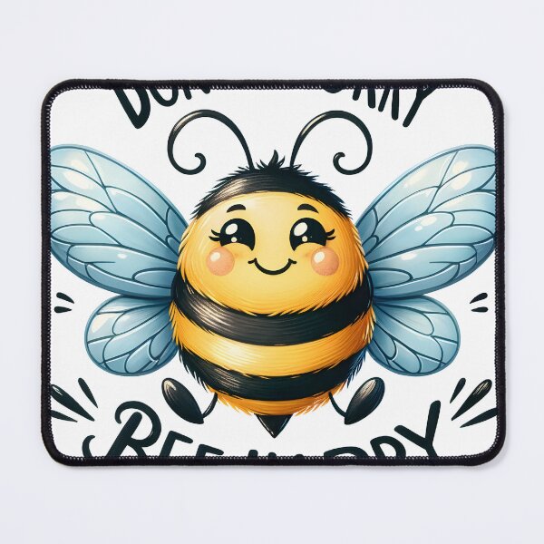Item preview, Bee Happy Cheerful Bumble designed and sold by Eiwaprints.