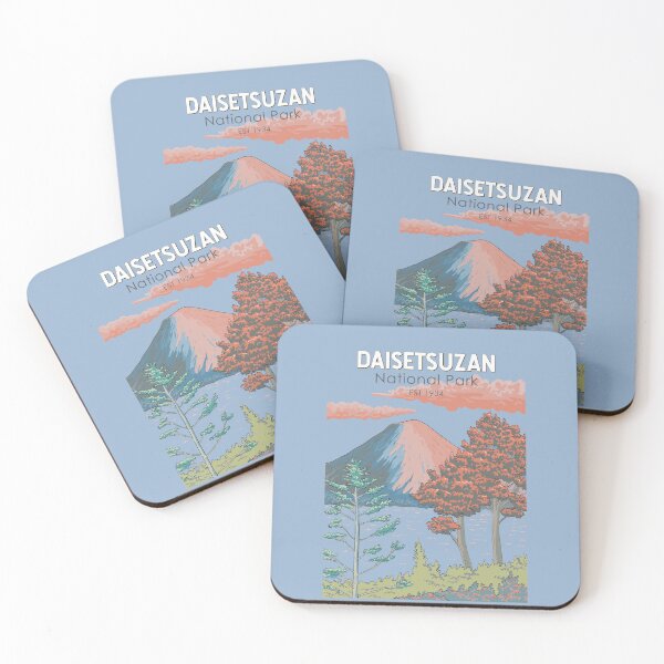 Item preview, Daisetsuzan National Park Japan Illustration Travel Art Vintage designed and sold by KrisSidDesigns.