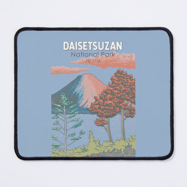 Item preview, Daisetsuzan National Park Japan Illustration Travel Art Vintage designed and sold by KrisSidDesigns.