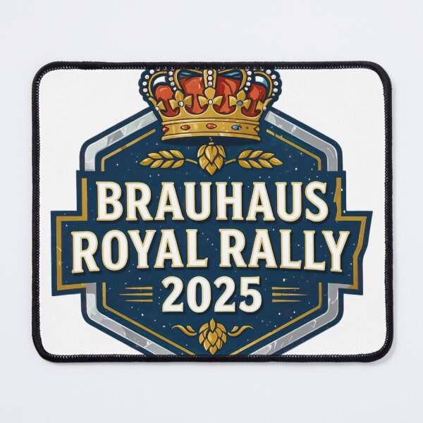 Item preview, Badge Design for Brauhaus Royal Rally 2025 with Crown and Barley designed and sold by Creative88Art.