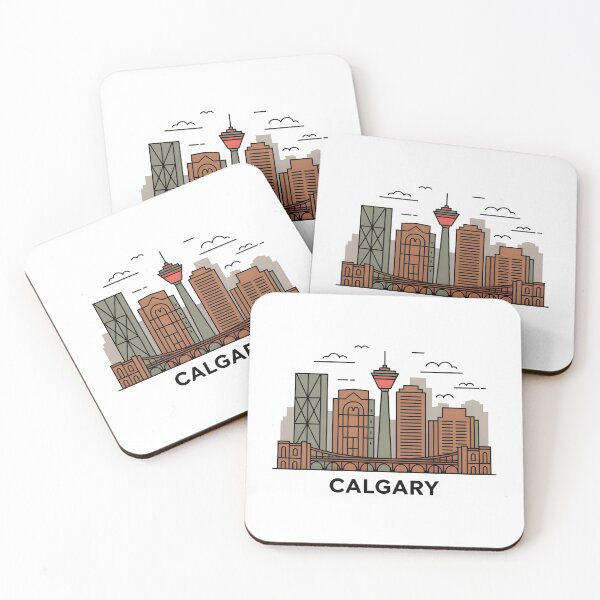 Item preview, Calgary Skyline – Minimalist Earthy Travel Souvenir Design designed and sold by Paper Drip.