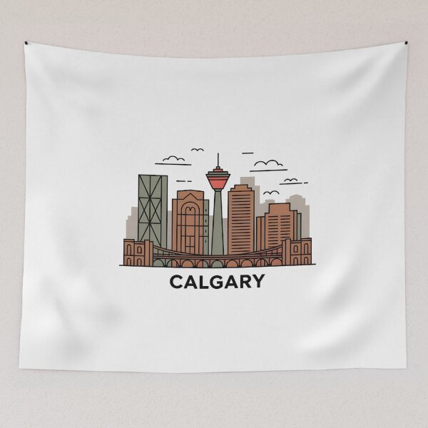 Item preview, Calgary Skyline – Minimalist Earthy Travel Souvenir Design designed and sold by Paper Drip.