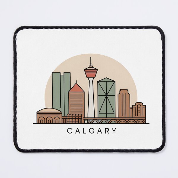 Item preview, Calgary Skyline – Minimalist Earthy Travel Souvenir Design designed and sold by Paper Drip.