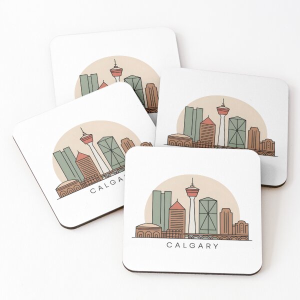 Item preview, Calgary Skyline – Minimalist Earthy Travel Souvenir Design designed and sold by Paper Drip.