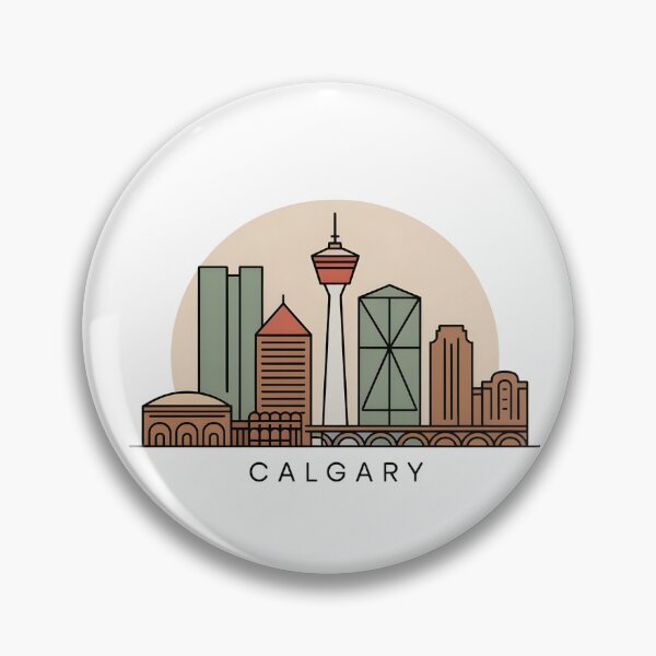 Item preview, Calgary Skyline – Minimalist Earthy Travel Souvenir Design designed and sold by Paper Drip.