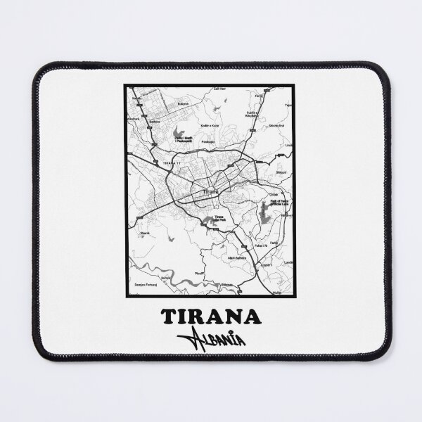 Item preview, Tirana City Map – Minimal Black and White Poster designed and sold by Enea Kelo.