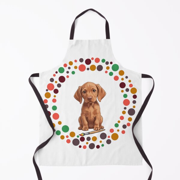 Artikelvorschau, Feiern Sie den Dot Day mit meinem Vizsla | Bunte Hundekunst entworfen und verkauft von The Real Life Symphony.