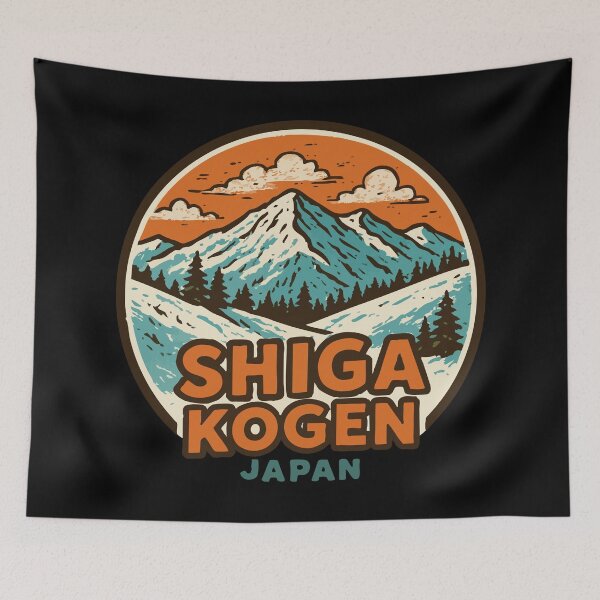 Artikelvorschau, Shiga Kogen Japan Retro entworfen und verkauft von TomFrontierArt.