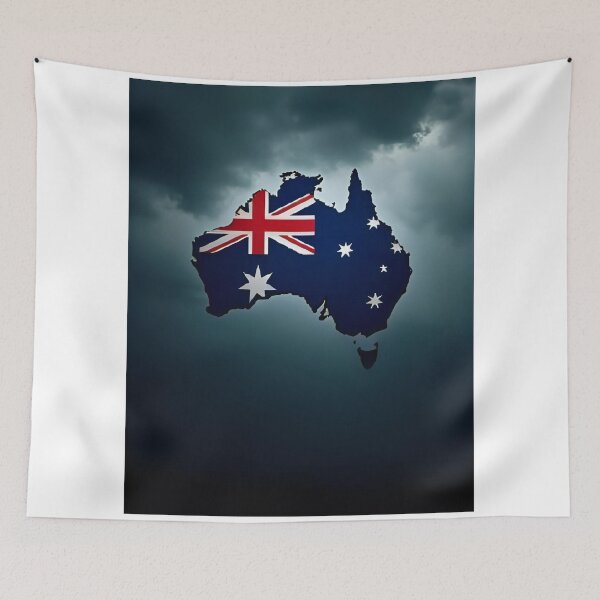 Item preview, Australia Outline in Flag Colors – Unique Map designed and sold by RAKO13.