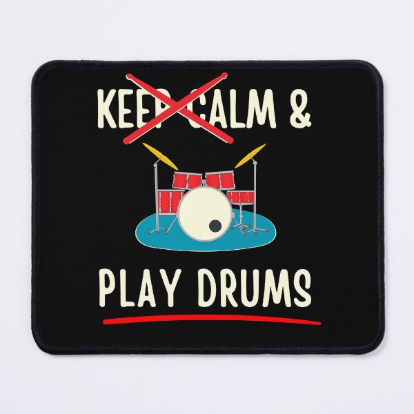 Item preview, Keep Calm & Play Drums. Just Play Drums. designed and sold by Rhythm Thru Art .