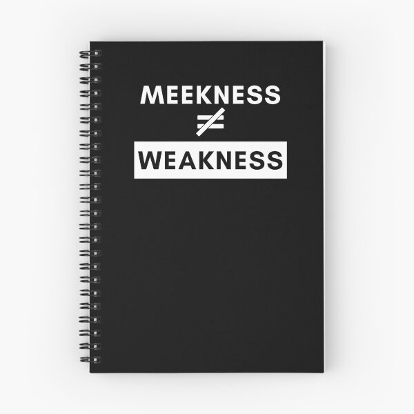 Item preview, Meekness is not equal to Weakness Minimalist typography designed and sold by Neeshki.