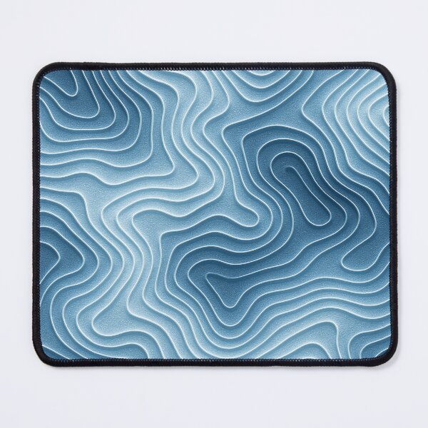 Item preview, Monochrome Topographic Wave Pattern designed and sold by weirdfishes123.