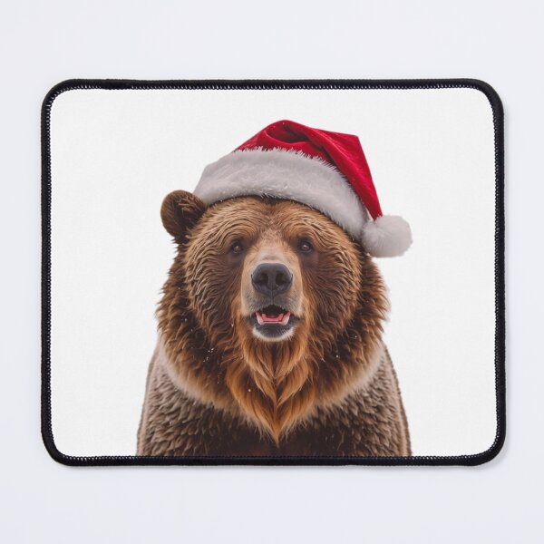 Item preview, Santa Grizzly Bear christmas xmas holiday merry gift love hat designed and sold by CheeseBlueprint.