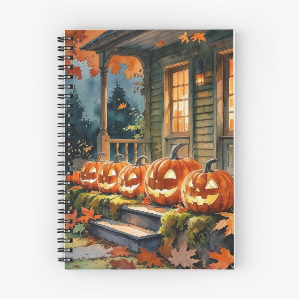 Item preview, Enchanted Pumpkin Lanterns – Cozy Cottagecore Halloween designed and sold by Deezyned.
