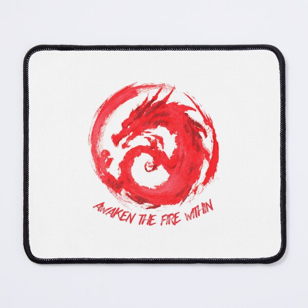 Item preview, Awaken the Fire Within – Red Dragon Brushstroke Art designed and sold by Enea Kelo.