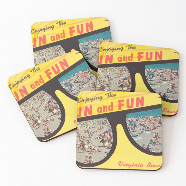 Item preview, Enjoying Virginia Beach Postcard designed and sold by Aesthetic Archive.