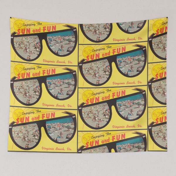 Item preview, Enjoying Virginia Beach Postcard designed and sold by Aesthetic Archive.