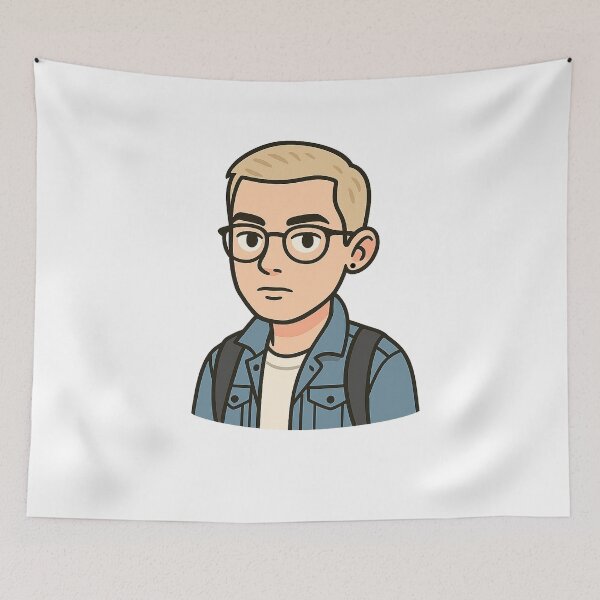 Item preview, Smartest Man on Earth Meme Cartoon Style Design designed and sold by YourDreamyDesign.