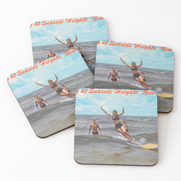 Item preview, Surfing at Seaside Heights Postcard designed and sold by Aesthetic Archive.