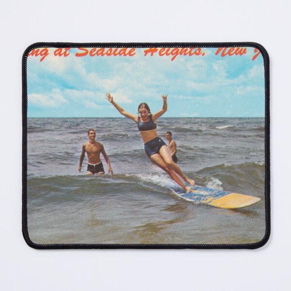 Item preview, Surfing at Seaside Heights Postcard designed and sold by Aesthetic Archive.