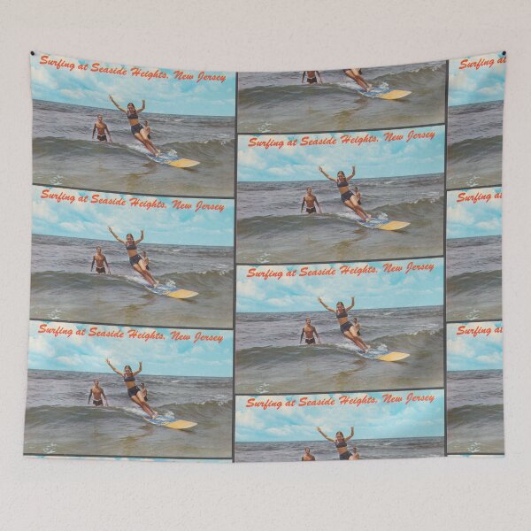 Item preview, Surfing at Seaside Heights Postcard designed and sold by Aesthetic Archive.