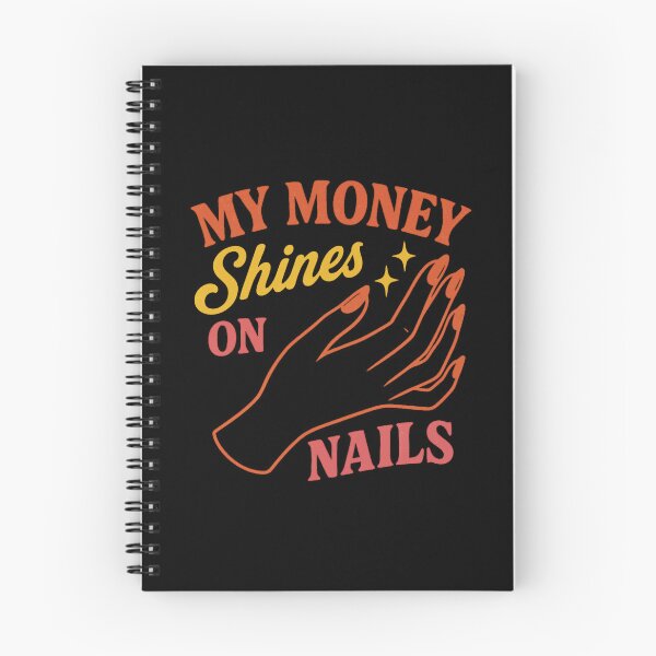 Item preview, My Money Shines on Nails – Retro Nail Art Design designed and sold by Meandmyshop.