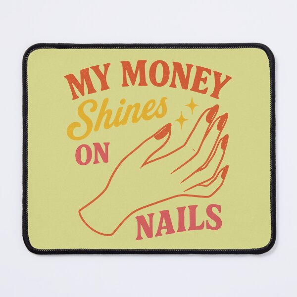 Item preview, My Money Shines on Nails – Retro Nail Art Design designed and sold by Meandmyshop.