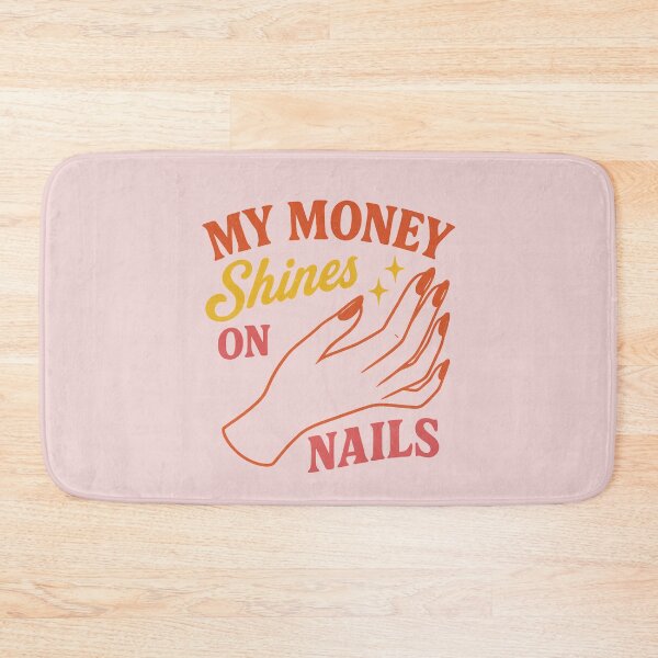 Item preview, My Money Shines on Nails – Retro Nail Art Design designed and sold by Meandmyshop.