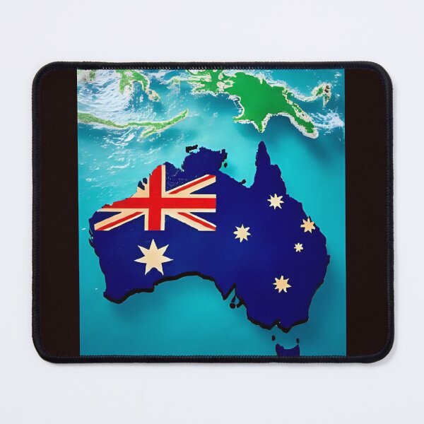 Item preview, Australia Outline in Flag Colors – Unique Map designed and sold by RAKO13.