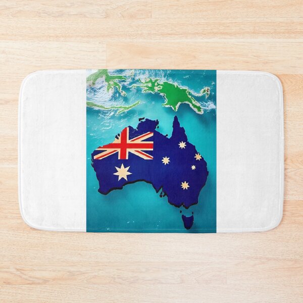 Item preview, Australia Outline in Flag Colors – Unique Map designed and sold by RAKO13.