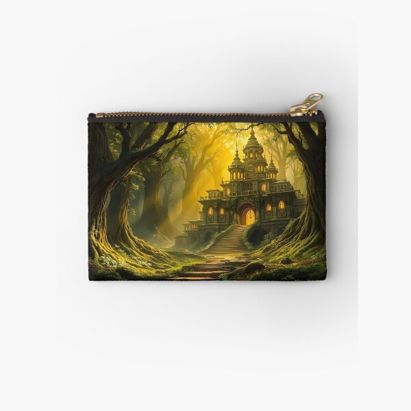 Item preview, Enchanted Forest Temple Fantasy Artwork designed and sold by eyeconart.