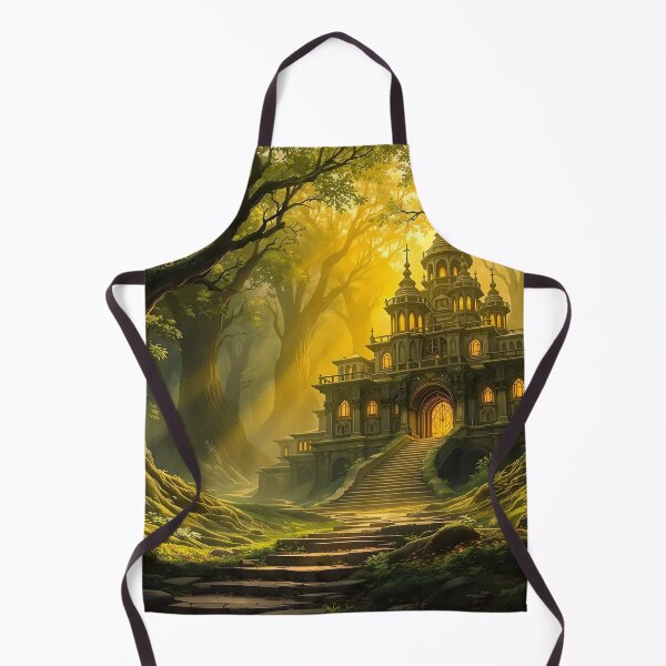 Item preview, Enchanted Forest Temple Fantasy Artwork designed and sold by eyeconart.