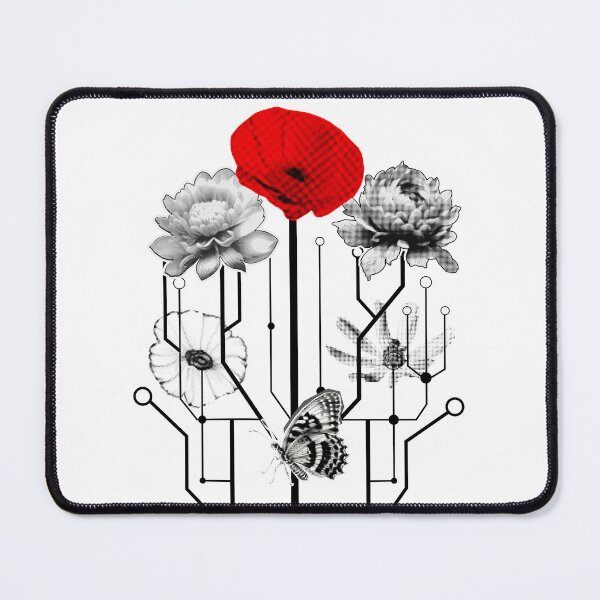 Item preview, Digital Flowers Logic Tree Technology Nature Fusion designed and sold by aubrey-stevens.
