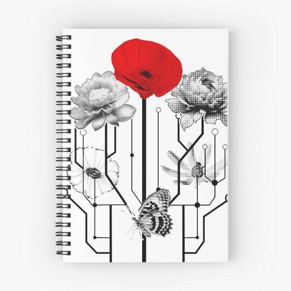 Item preview, Digital Flowers Logic Tree Technology Nature Fusion designed and sold by aubrey-stevens.