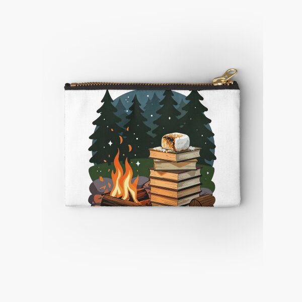 Item preview, Campfire with Logs, Books, and Marshmallow Under Starry Night Sky designed and sold by Creative88Art.