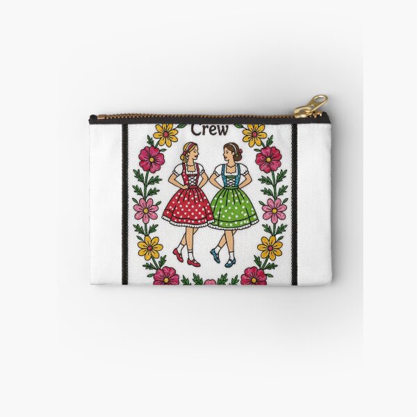Item preview, Decorative Patch Design with Dirndl Dancefloor Crew Text designed and sold by Creative88Art.