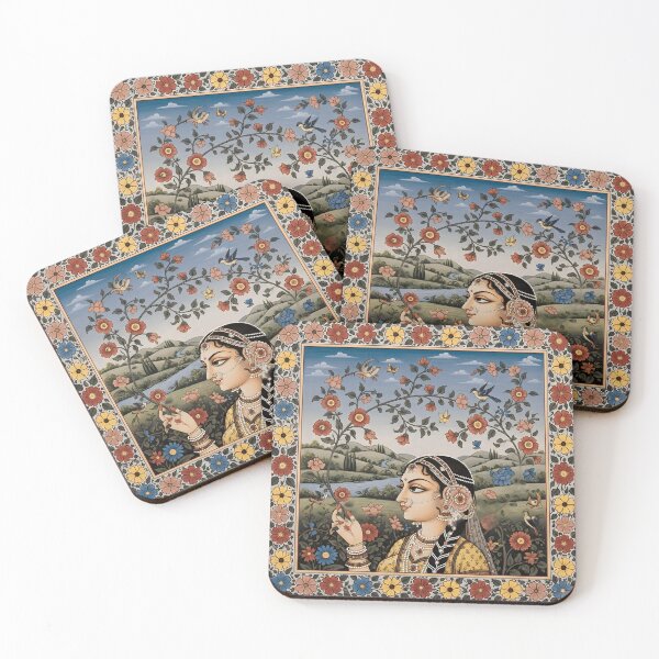 Item preview, Elegant Guler Art Painting with Intricate Floral Motif designed and sold by Haus Of K.