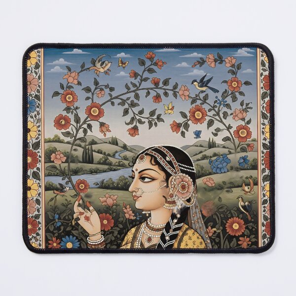 Item preview, Elegant Guler Art Painting with Intricate Floral Motif designed and sold by Haus Of K.