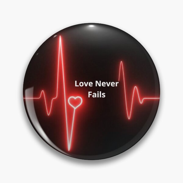 Item preview, Love Never Fails – Christian Inspirational Design designed and sold by The Word Wears.