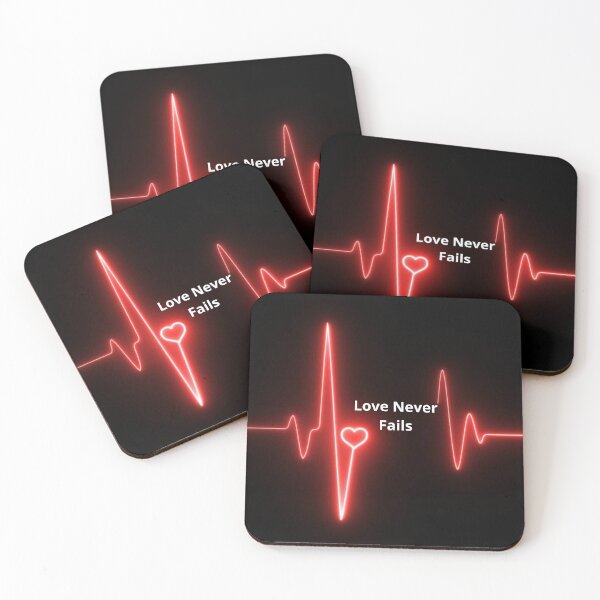 Item preview, Love Never Fails – Christian Inspirational Design designed and sold by The Word Wears.