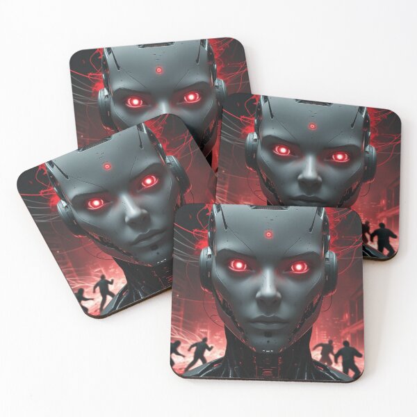 Item preview, AI Menace – Rise of the Machines designed and sold by smitke.