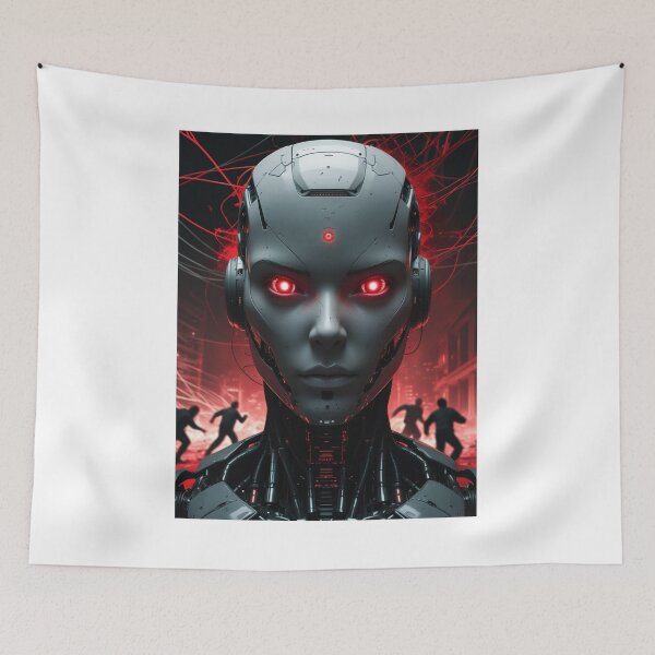 Item preview, AI Menace – Rise of the Machines designed and sold by smitke.
