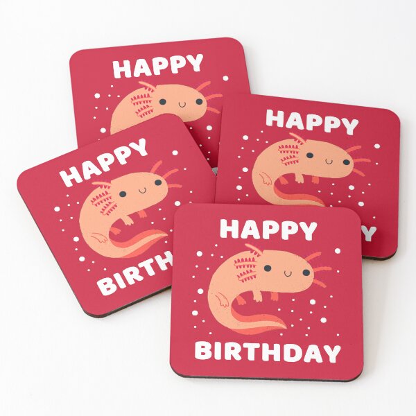 Item preview, HAPPY BIRTHDAY AXOLOTL #8 designed and sold by SalahBlt.