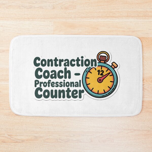 Item preview, Contraction Coach – Professional Counter Funny Labor Nurse Sticker designed and sold by ArtistanForge.