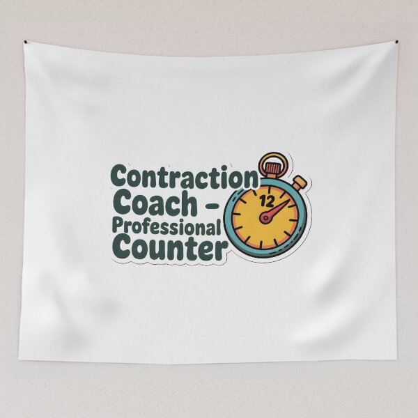 Item preview, Contraction Coach – Professional Counter Funny Labor Nurse Sticker designed and sold by ArtistanForge.