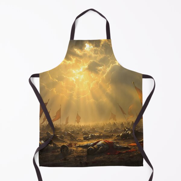 Item preview, Aftermath of War – Fallen Knights and Red Banners Fantasy Art designed and sold by eyeconart.
