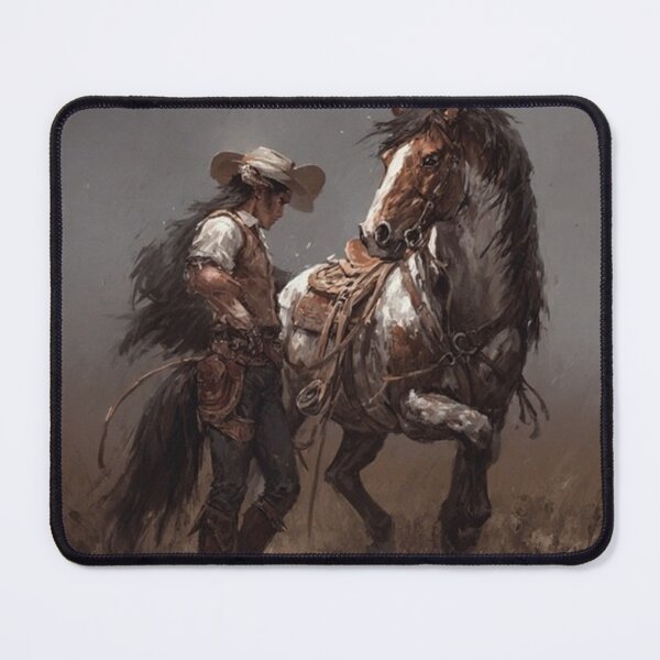 Item preview, Gritty Cowboy & Battle-Ready Horse - by NegarTv Designs designed and sold by NegarTv Designs.