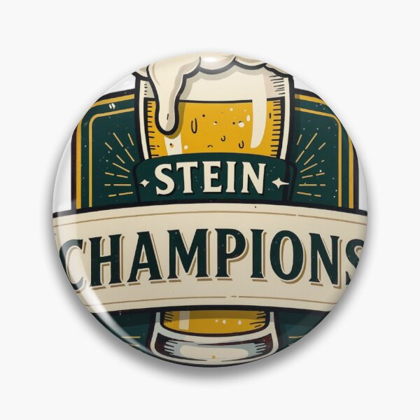 Item preview, Emblem with Beer Stein and Text Stein Champions in Bold Design designed and sold by Creative88Art.