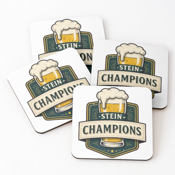 Item preview, Emblem with Beer Stein and Text Stein Champions in Bold Design designed and sold by Creative88Art.