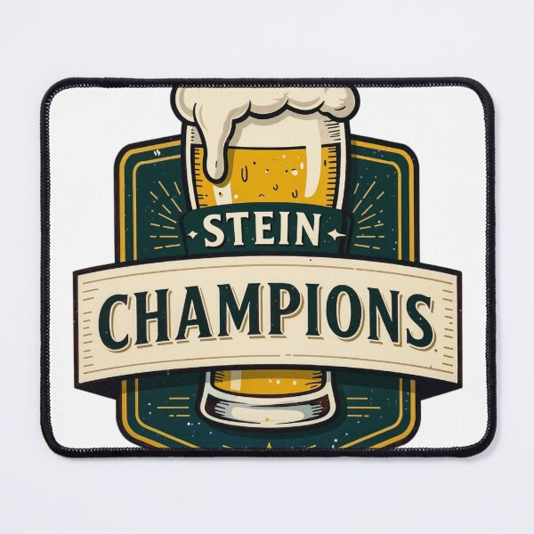 Item preview, Emblem with Beer Stein and Text Stein Champions in Bold Design designed and sold by Creative88Art.
